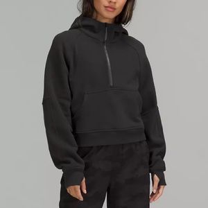 Lululemon Scuba Oversized Half-Zip Hoodie Black